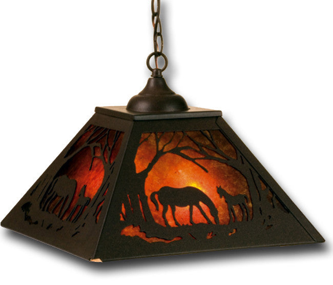 Mare & Foal Pendant Light