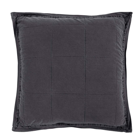 Charcoal Euro Sham - OVERSTOCK
