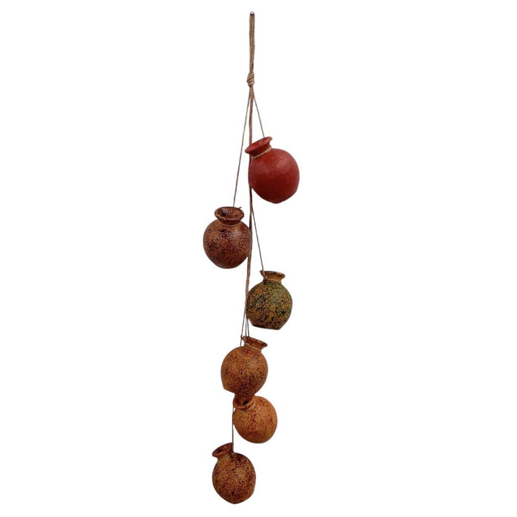 Strung Clay Hanging Pots Garland