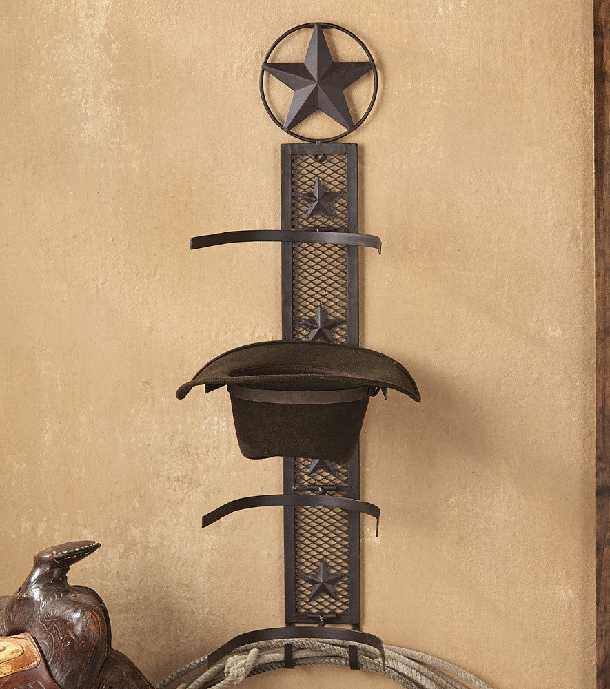 Western Decor Hat Rack Lone Star Cowboy Hat Rack | Lone Star Western Decor