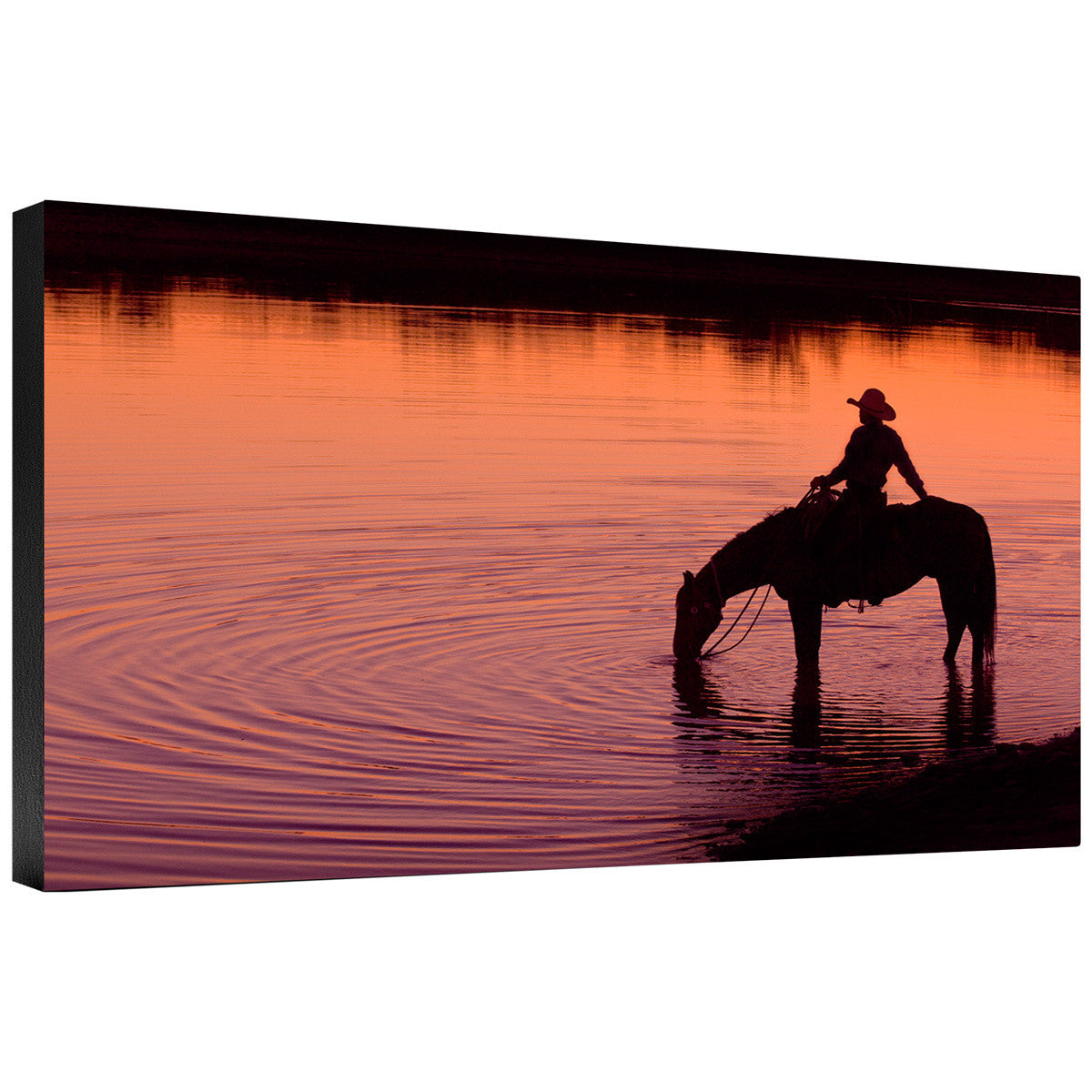 Texas Sunset Gallery Wrapped Canvas