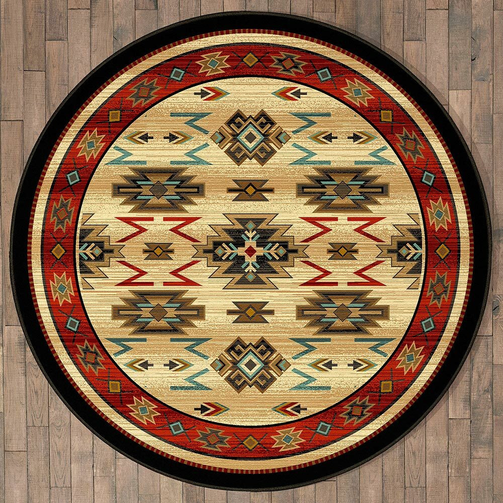 Fiery Gorge Canyon Rug - 8 Ft. Round