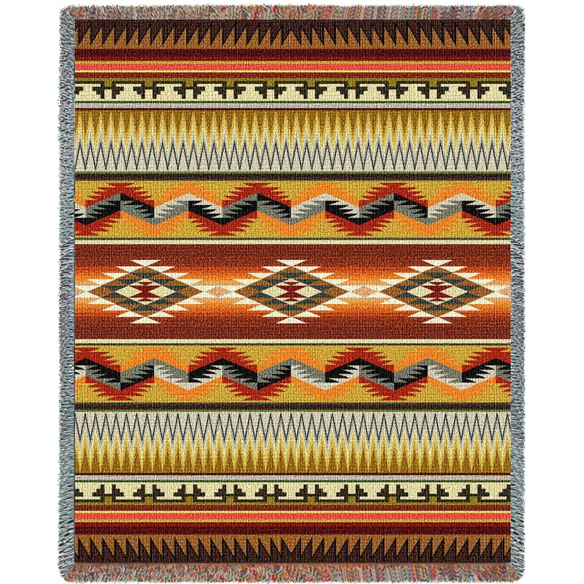 Southwest Geometric Flame Blanket