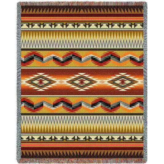 Southwest Geometric Flame Blanket