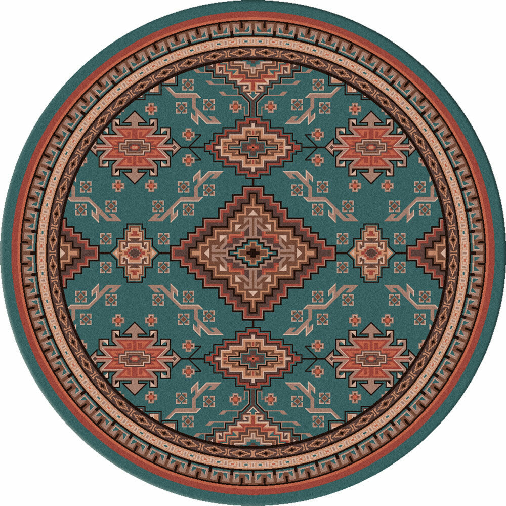Rhinestone River Rug - 8 Ft. Round