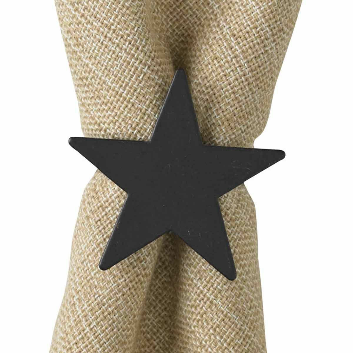 Simple Star Napkin Rings - Set of 4