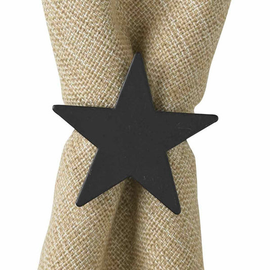 Simple Star Napkin Rings - Set of 4