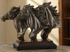 Mustangs Trio Horse Bust Sculpture - OUT OF STOCK UNTIL 10/28/2026