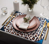 Leopard Print Cowhide & Leather Placemat