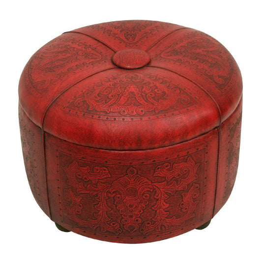 Bouquet Red Storage Ottoman