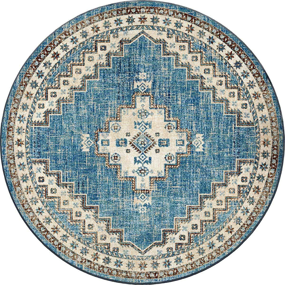 Sedona Nights Denim Rug - 8 Ft. Round