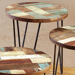 San Miguel Reclaimed Wood Side Table - Large - OUT OF STOCK