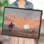 Sunset Rider Wall Art - 24 x 18