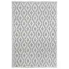 Gray Diamond Vines Rug - 8 x 11