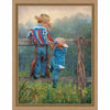 Cowboy Tots Framed Canvas