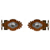 Sunburst Concho Rod Brackets - Set of 2
