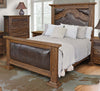 Old West Leather Bed - Queen