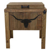 Longhorn Silhouette Single Cooler - Walnut