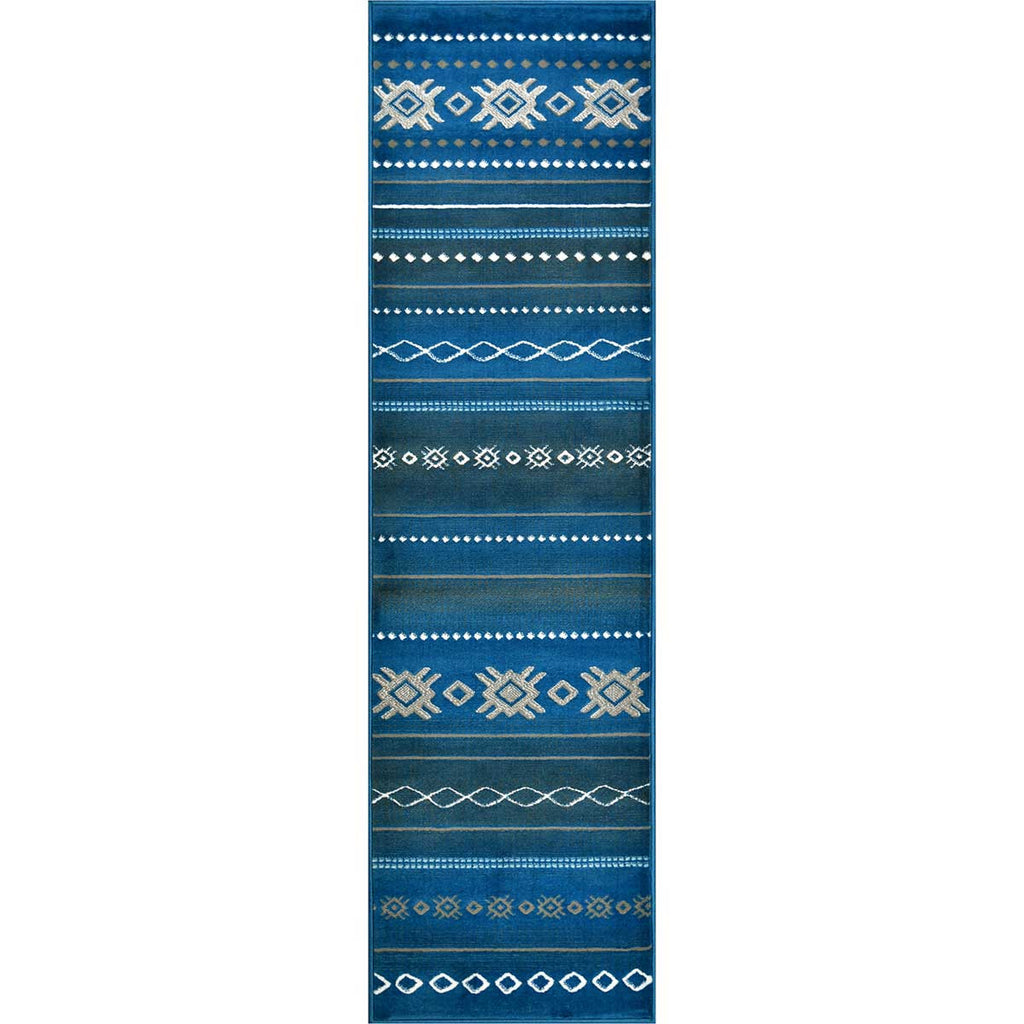 Mexicali Blue Rug - 2 x 7