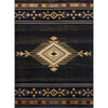 Gold Rush Diamond Black Rug - 8 x 10