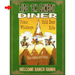 Cowboy Diner Personalized Sign - 17 x 23