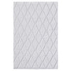White Rhombus Rug - 8 x 10