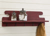 Rustic Farm Shelf with Hooks