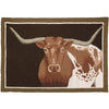 Longhorn Steer Hooked Rug