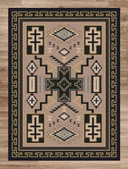 Double Cross Sand Rug - 8 x 11
