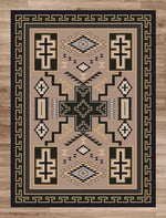 Double Cross Sand Rug - 8 x 11