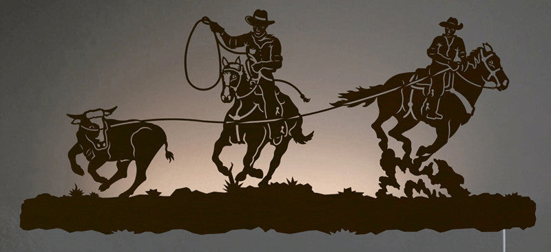 Team Roper Back Lit Wall Art