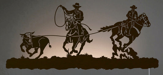 Team Roper Back Lit Wall Art