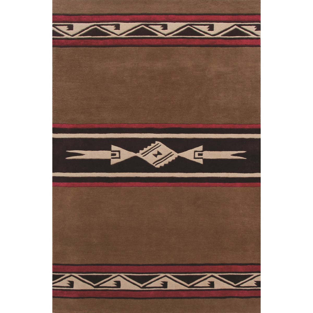 Pueblo Brown Rug - 6 x 9