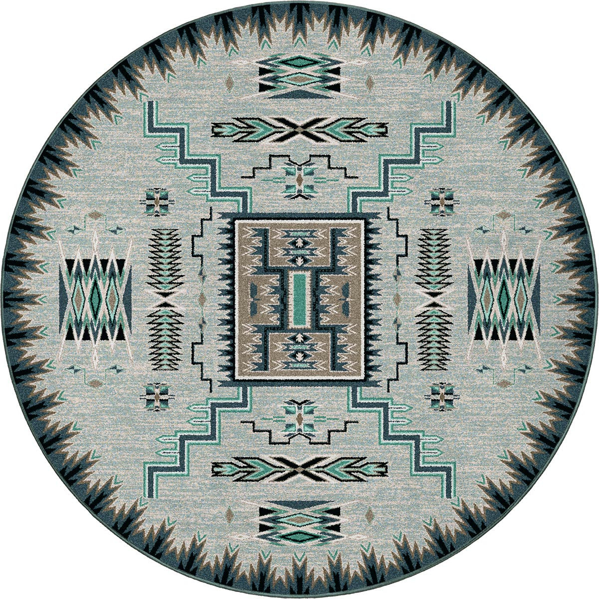Desert Lightning Rug - 8 Ft. Round