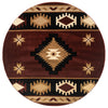 Star Vision Burgundy Rug - 8 Ft. Round