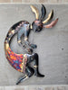 Copper Dripped Kokopelli Metal Wall Art - Extra Large