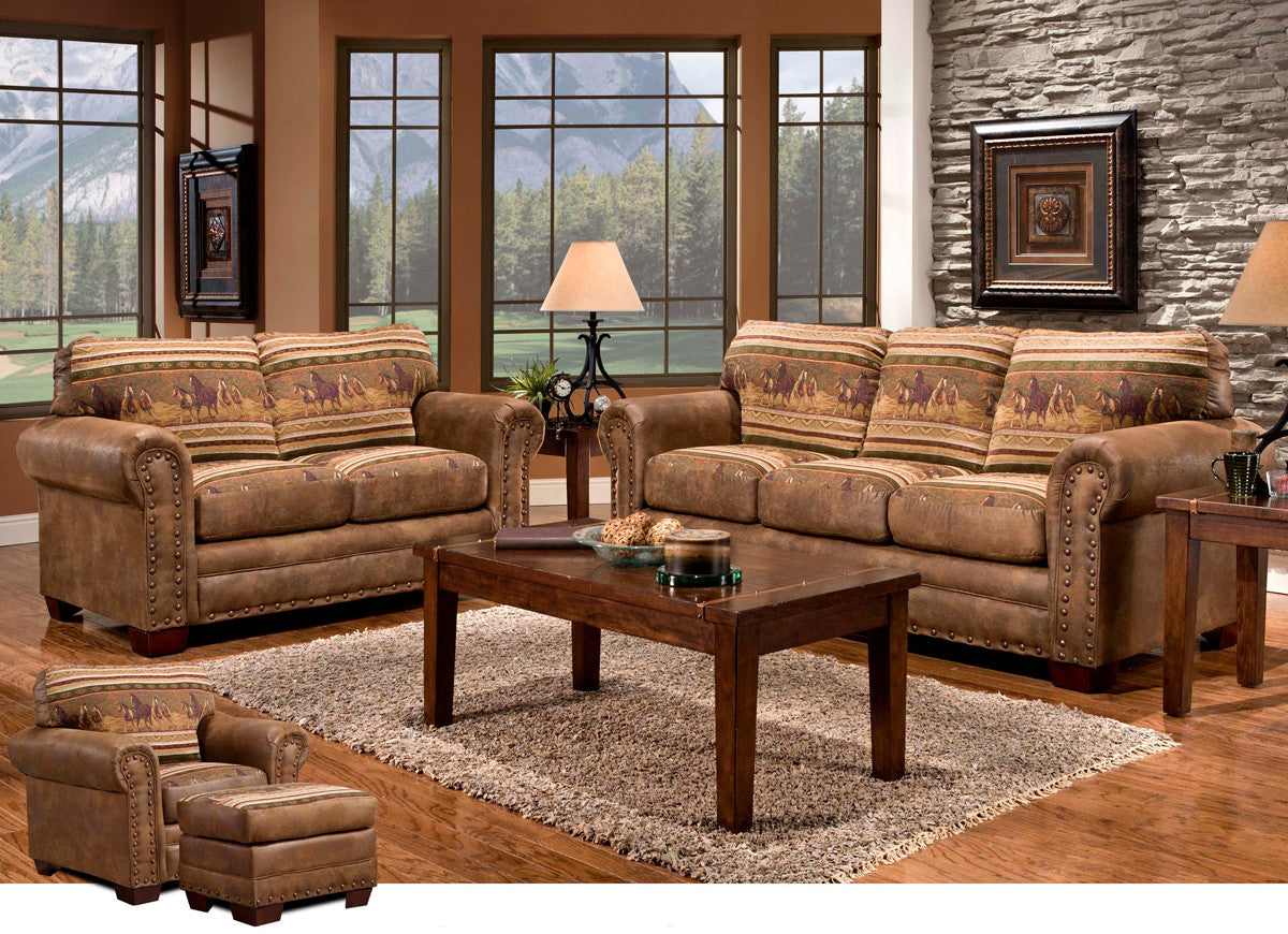 Mustang Band 4 Piece Set with Sleeper Sofa