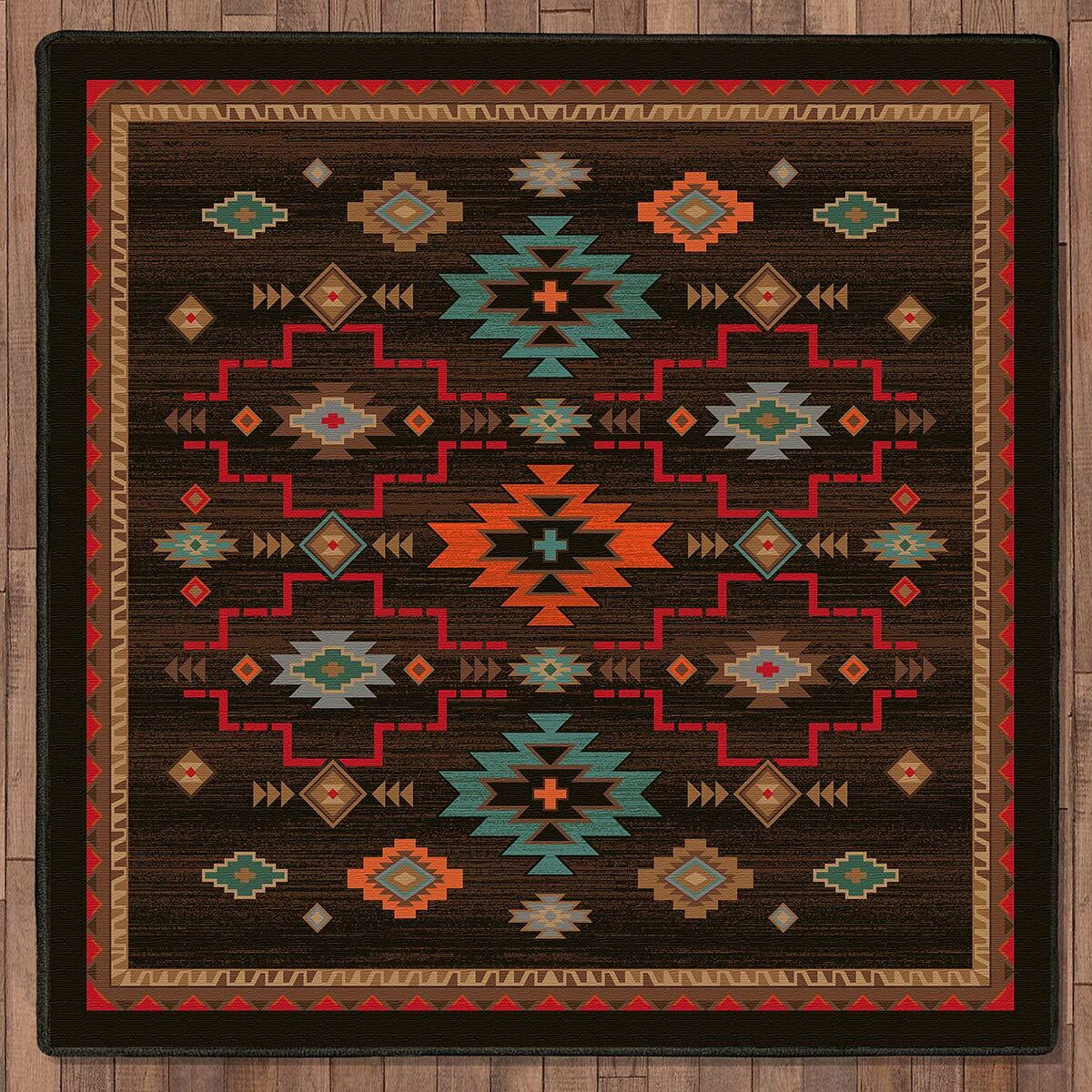 Southwest Canyon Rug - 8 Ft. Square