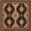 Black Ridge Rug - 8 Ft. Square
