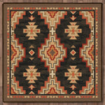 Black Ridge Rug - 8 Ft. Square