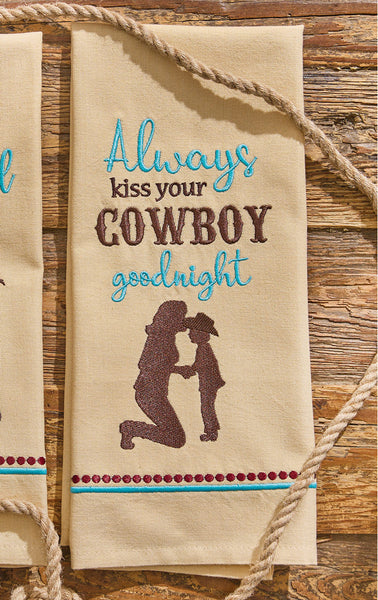 Kiss Your Cowboy Dishtowel