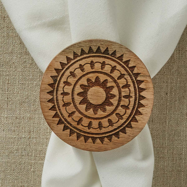 Celestial Star Napkin Rings - Set of 4