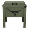 Longhorn Face Single Cooler - Sage