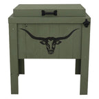 Longhorn Face Single Cooler - Sage