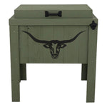 Longhorn Face Single Cooler - Sage