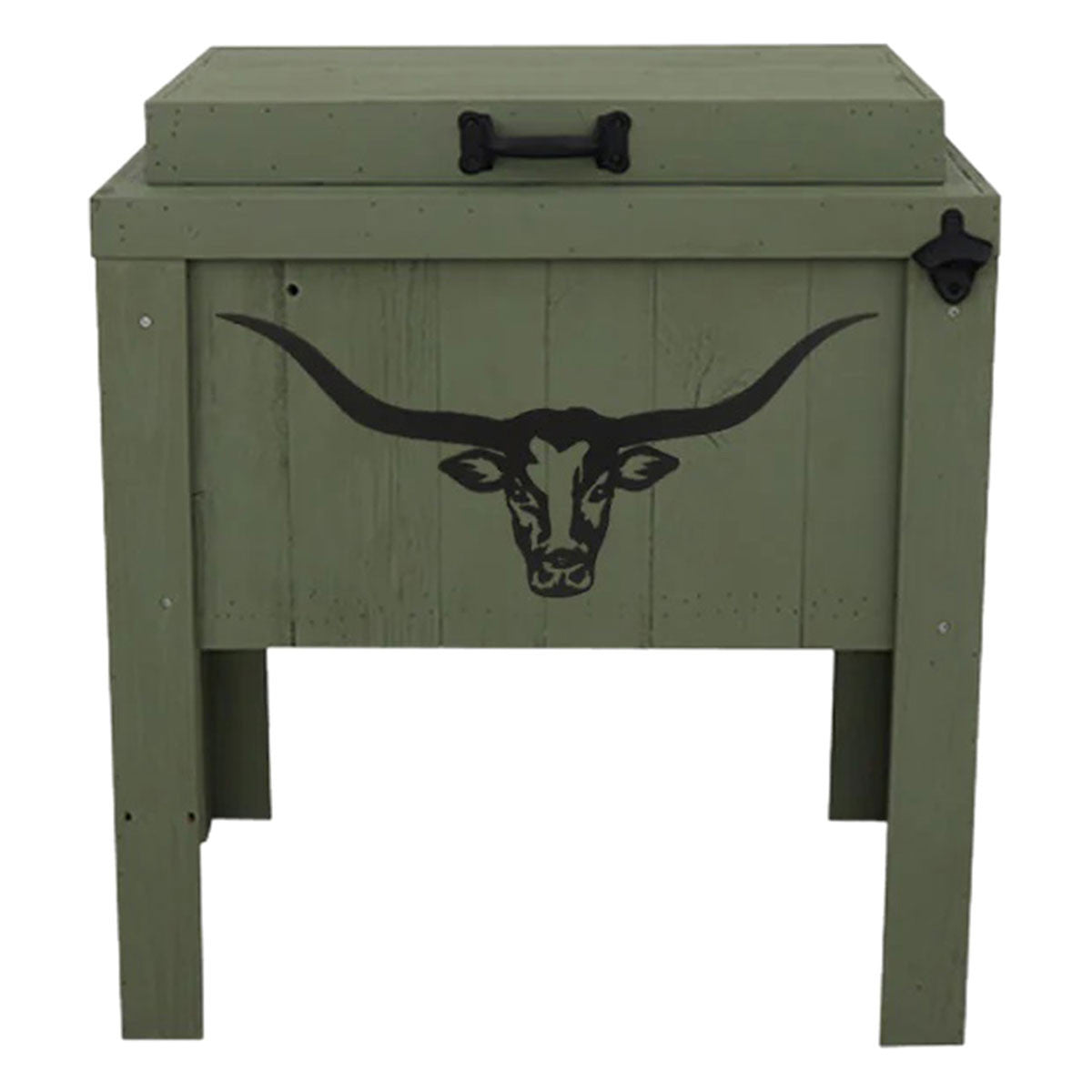 Longhorn Face Single Cooler - Sage