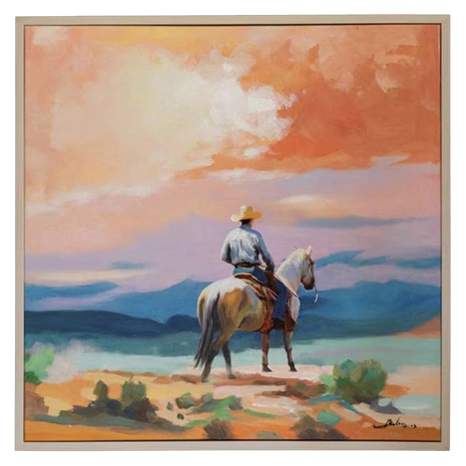 Sunset Bound Cowboy Wall Art