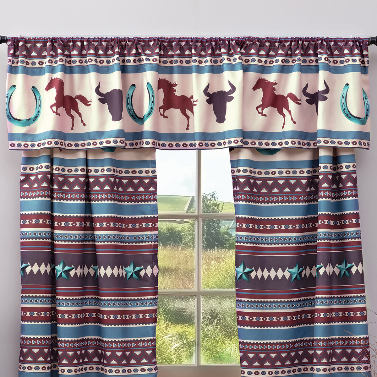 Western Trails Lined Drapes - CLEARANCE