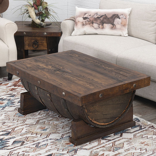 Reclaimed Tequila Barrel Coffee Table