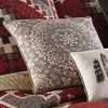 Crimson Vista Mandala Pillow